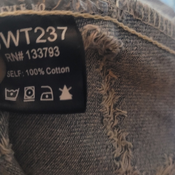 POL Denim Flared Sleeve Open Cardigan. SZ S. NWOT - Picture 10 of 12